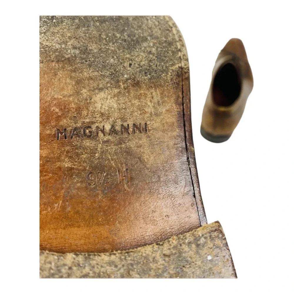 Magnanni‎ for Neiman Marcus Brown Leather Dress Shoes 9.5 H